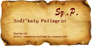Székely Pellegrin névjegykártya